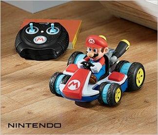 Kids' Nintendo Mario Kart with remote control electronic car.