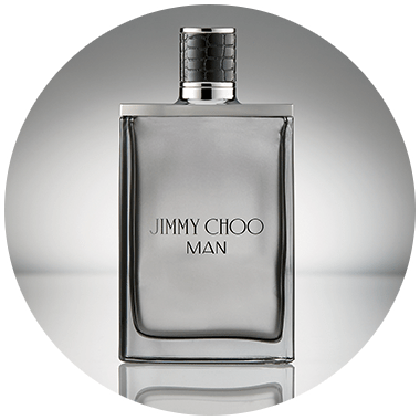 A bottle of Jimmy Choo men's fragrance.